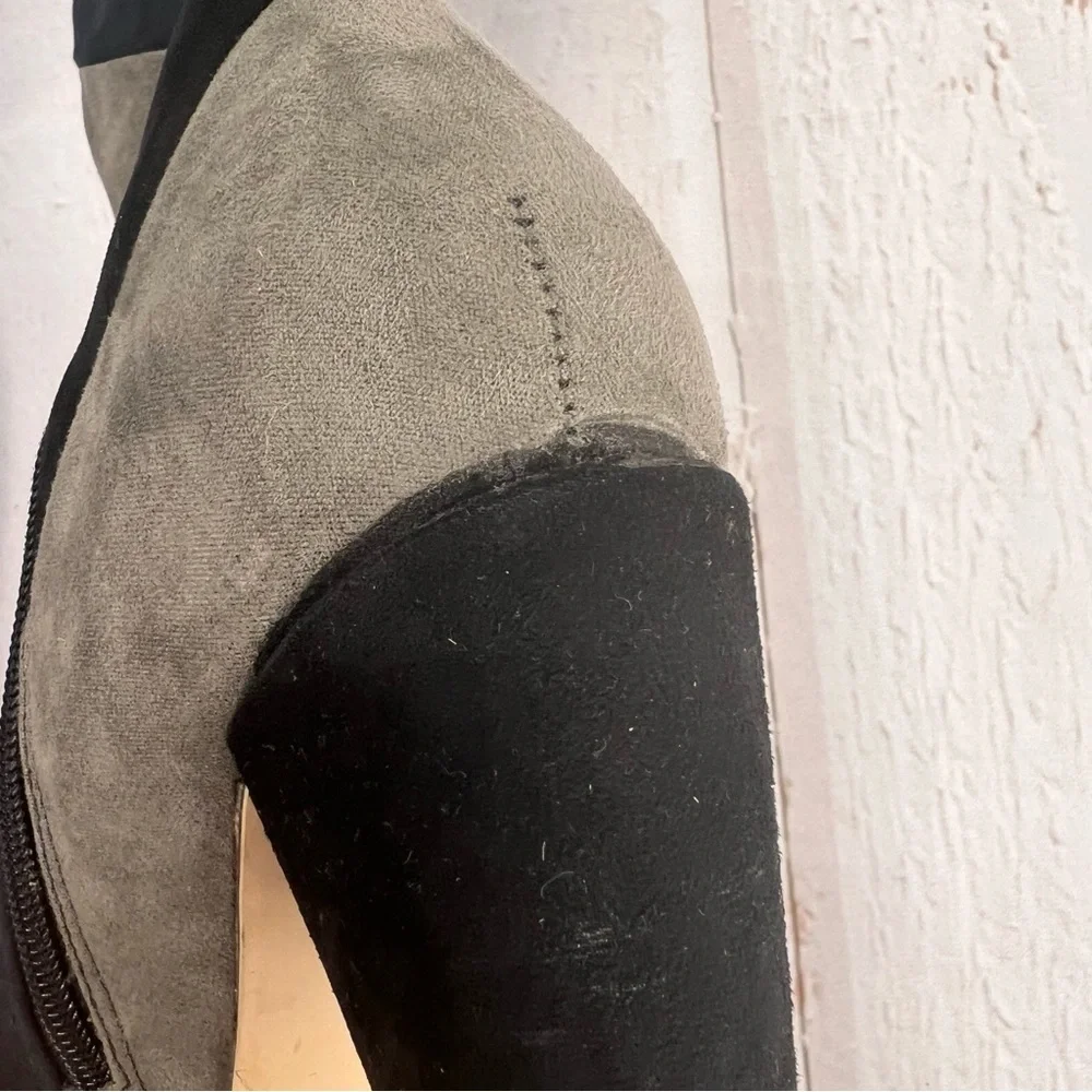 Madden Girl Deeon Knee High Block Heel Boots Women’s Size‎ 7 | Colorblock